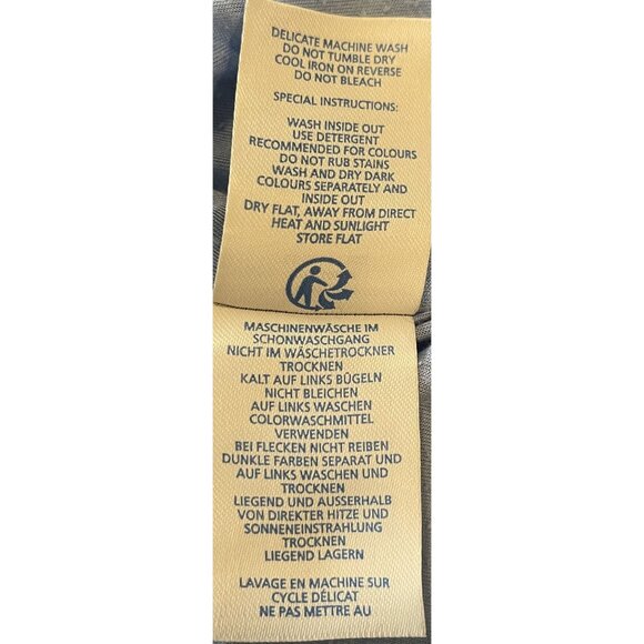 Boden Womens Cap Sleeve Blue Green Leaf Print‎ Dress - Sz 6 - Workwear - Picture 8 of 9